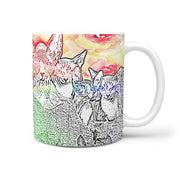 Painted Sphynx Cat Mount Rushmore Print 360 White Mug - Deruj.com