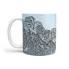Pug Dog Mount Rushmore Print 360 White Mug - Deruj.com