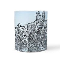 Boston Terrier Mount Rushmore Print 360 White Mug - Deruj.com