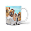 Brussels Griffon Dog Mount Rushmore Print 360 White Mug - Deruj.com