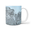 Brussels Griffon Mount Rushmore Print 360 White Mug - Deruj.com