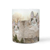 Cornish Rex Cat Mount Rushmore Print 360 White Mug - Deruj.com