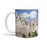 Cute Cornish Rex Mount Rushmore Print 360 White Mug - Deruj.com