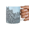 Amazing Norwegian Elkhound Mount Rushmore Print 360 White Mug - Deruj.com