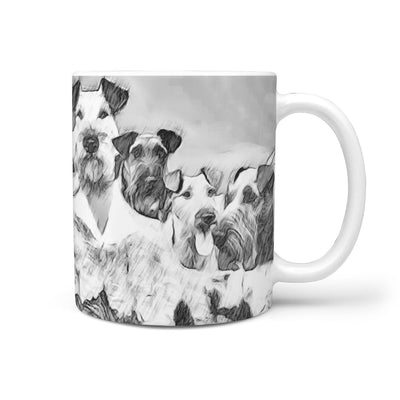 Irish Terrier Mount Rushmore Art Print 360 White Mug - Deruj.com