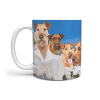 Irish Terrier Mount Rushmore Print 360 White Mug - Deruj.com