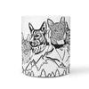 Basenji Dog Mount Rushmore Print 360 White Mug - Deruj.com