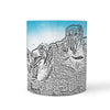 Borzoi Dog Mount Rushmore Art Print 360 White Mug - Deruj.com