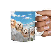 Cute Havanese Dog On Mount Rushmore Print 360 Mug - Deruj.com