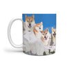 Cute Shiba Inu Mount Rushmore Print 360 White Mug - Deruj.com