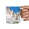 Cute Shiba Inu Mount Rushmore Print 360 White Mug - Deruj.com