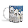 American Eskimo Dog Mount Rushmore Print 360 White Mug - Deruj.com