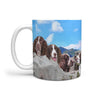 English Springer Spaniel Dog On Mount Rushmore Print 360 Mug - Deruj.com