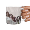 Cute English Springer Spaniel Dog On Mount Rushmore Print 360 Mug - Deruj.com