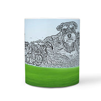 Miniature Schnauzer Mount Rushmore Art Print 360 White Mug - Deruj.com