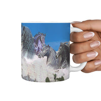 Friesian horse Mount Rushmore Print 360 White Mug - Deruj.com