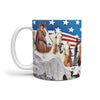 American Quarter Horse Mount Rushmore Print 360 White Mug - Deruj.com