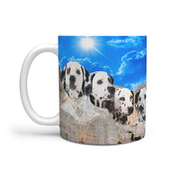 Limited Edition-Dalmatian Dog On Mount Rushmore Print 360 Mug - Deruj.com