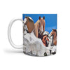 Clydesdale Horse Mount Rushmore Print 360 White Mug - Deruj.com