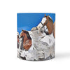 Clydesdale Horse Mount Rushmore Print 360 White Mug - Deruj.com