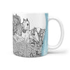 Arabian Horse Mount Rushmore Art Print 360 White Mug - Deruj.com