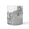 Arabian Horse Mount Rushmore Art Print 360 White Mug - Deruj.com