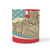Hereford Cattle (Cow) Mount Rushmore Art Print 360 White Mug - Deruj.com
