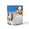 Simmental Cattle (Cow) Mount Rushmore Art Print 360 White Mug - Deruj.com