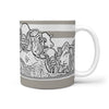 Simmental Cattle (Cow) Mount Rushmore Print 360 White Mug - Deruj.com