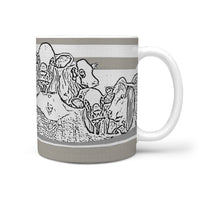 Simmental Cattle (Cow) Mount Rushmore Print 360 White Mug - Deruj.com