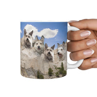 Berger Picard Dog Mount Rushmore Print 360 White Mug - Deruj.com