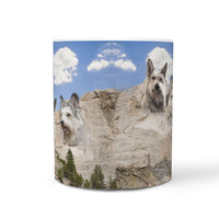 Berger Picard Dog Mount Rushmore Print 360 White Mug - Deruj.com