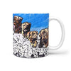 Bordeaux Mastiff Mount Rushmore Print 360 White Mug - Deruj.com