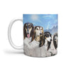 Black Saluki Dog On Mount Rushmore Print 360 Mug - Deruj.com