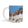 Boykin Spaniel Mount Rushmore Print 360 White Mug - Deruj.com