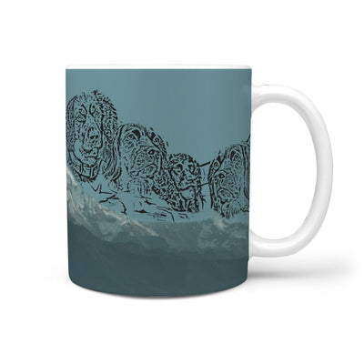 Boykin Spaniel Mount Rushmore Art Print 360 White Mug - Deruj.com