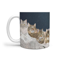 Siberian Cat On Mount Rushmore Print 360 Mug - Deruj.com