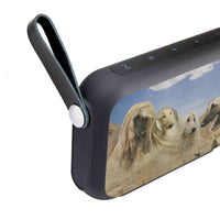 Afghan Hound On Mount Rushmore Print Bluetooth Speaker - Deruj.com