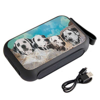 Dalmatian Dog On Mount Rushmore Print Bluetooth Speaker - Deruj.com