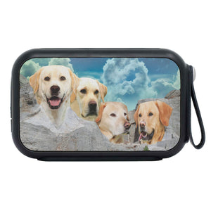 Labrador Retriever Dog On Mount Rushmore Print Bluetooth Speaker - Deruj.com