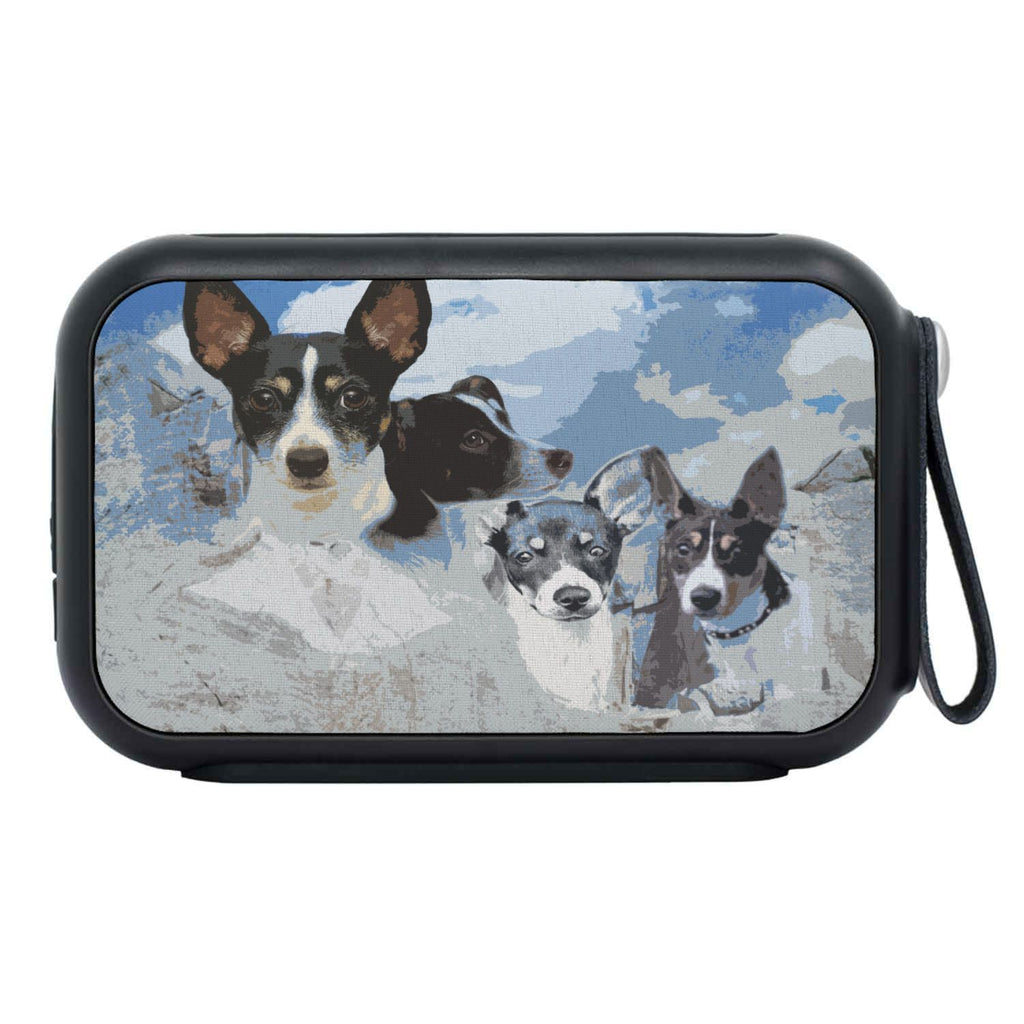 Rat Terrier Mount Rushmore Print Bluetooth Speaker - Deruj.com