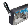 Russian Blue Cat On Mount Rushmore Print Bluetooth Speaker - Deruj.com