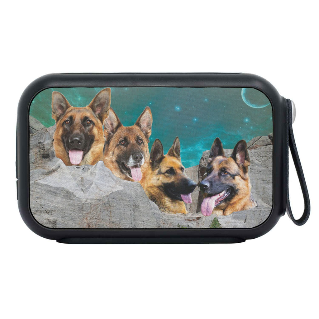 German Shepherd On Mount Rushmore Print Bluetooth Speaker - Deruj.com