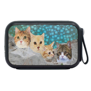 Munchkin Cat On Mount Rushmore Print Bluetooth Speaker - Deruj.com