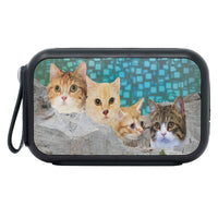 Munchkin Cat On Mount Rushmore Print Bluetooth Speaker - Deruj.com