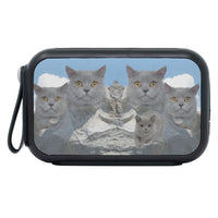 British Shorthair Cat Mount Rushmore Print Bluetooth Speaker - Deruj.com
