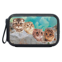 Scottish Fold Cat On Mount Rushmore Print Bluetooth Speaker - Deruj.com