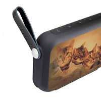Bangle Cat Vintage Art On Mount Rushmore Print Bluetooth Speaker - Deruj.com