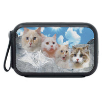 Ragamuffin Cat On Mount Rushmore Print Bluetooth Speaker - Deruj.com