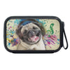 Cute Pug Listening to Music Print Bluetooth Speaker - Deruj.com